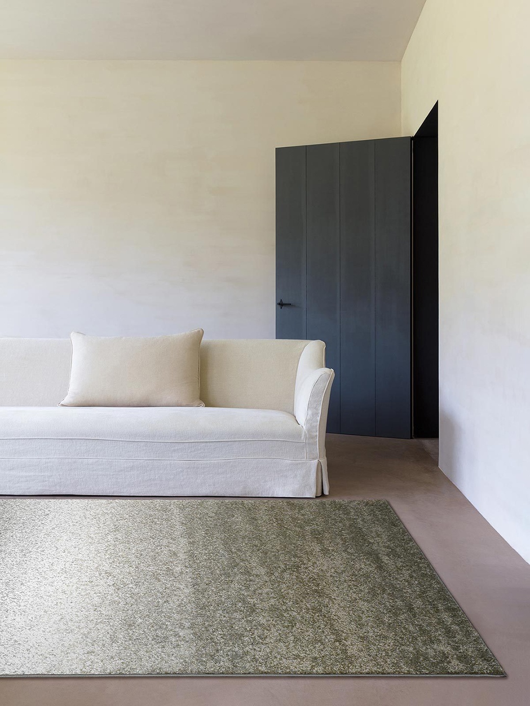 

DDecor Grey & Green Polypropylene Rectangular Floor Carpet