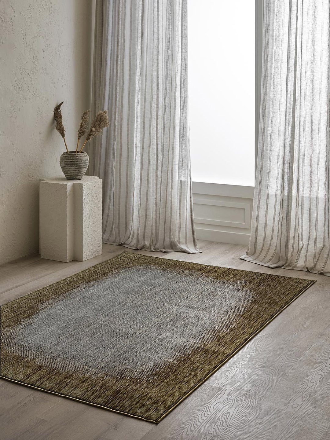 

DDecor Green & Grey Abstract Patterned Carpet