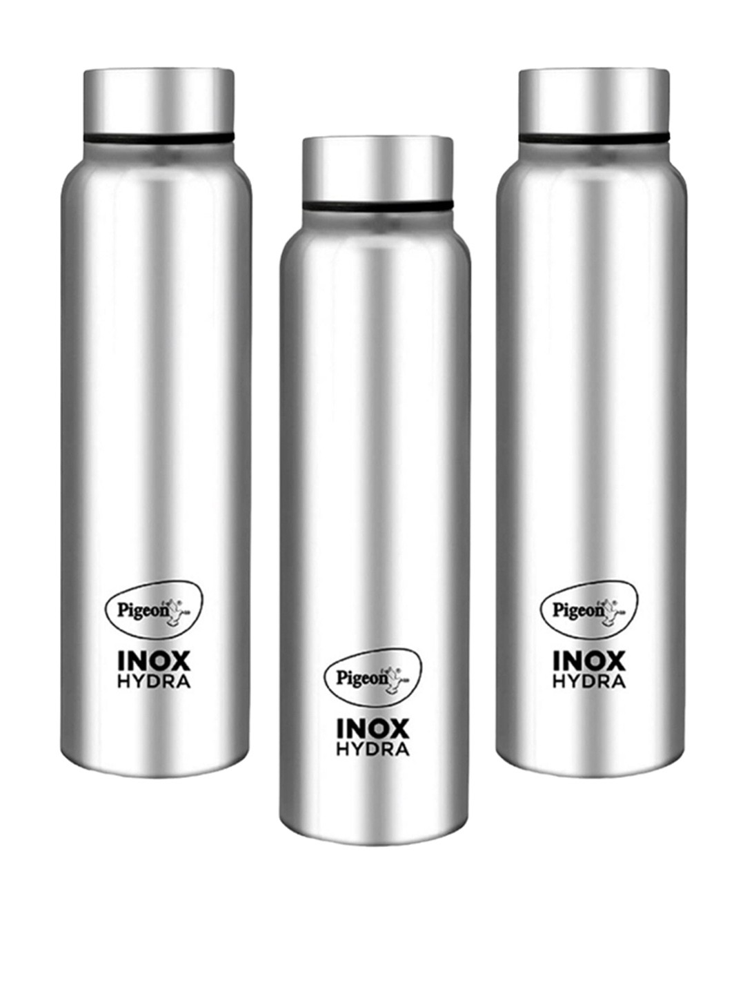 

Pigeon Hydra Plus Silver Toned 3 Pieces Leak Proof Water Bottle 900 ml Each