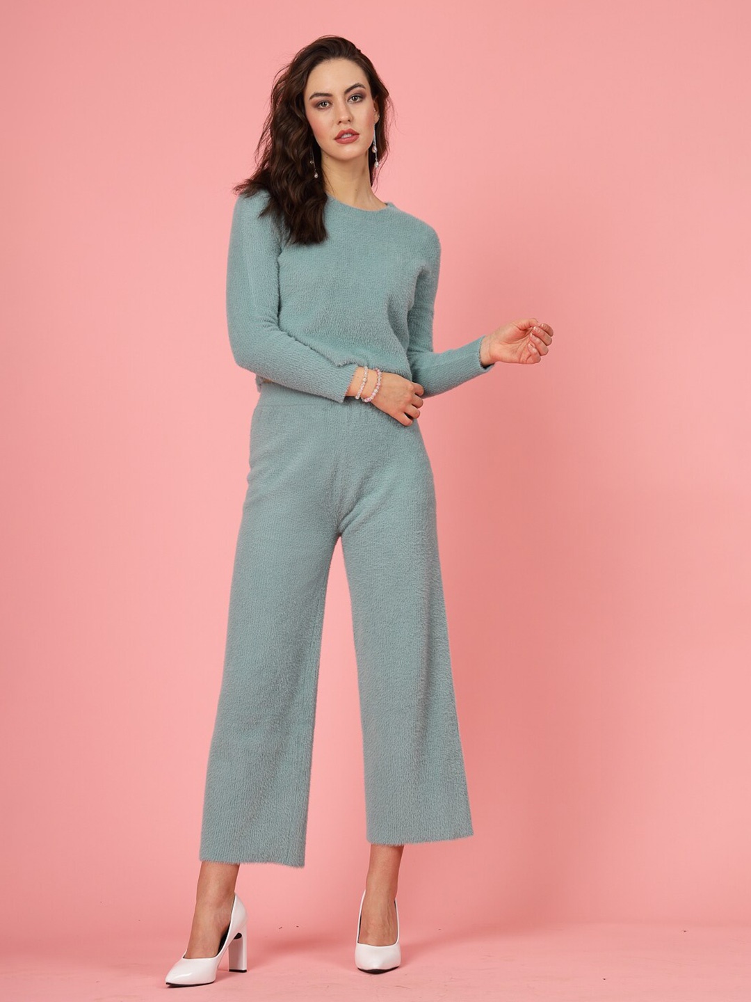 

Mafadeny Winter Stylished & Cosy Co-Ord Sets, Blue
