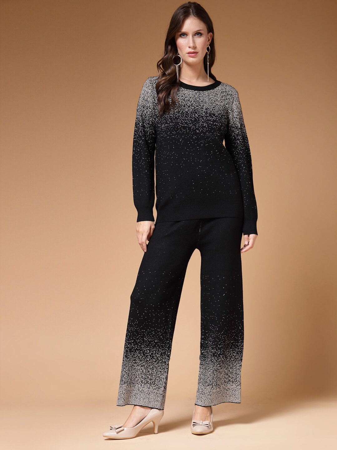 

Mafadeny Printed Sweatshirt With Trouser, Black