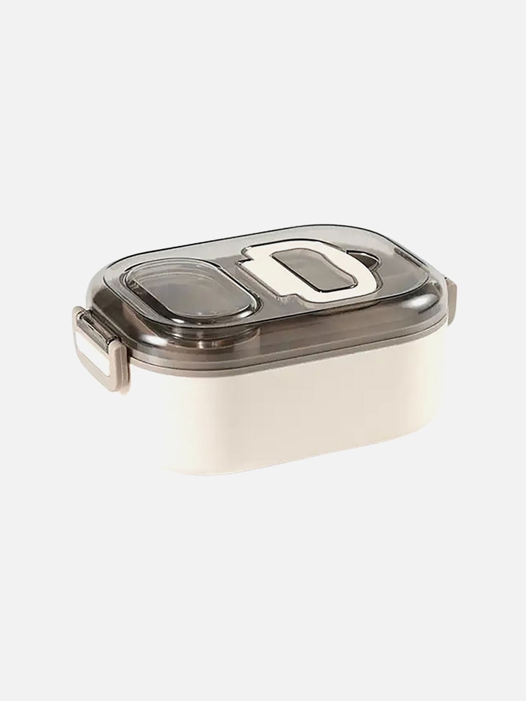 

Little Surprise Box LLP Cream-Coloured Stainless Steel Microwavable Lunch Box