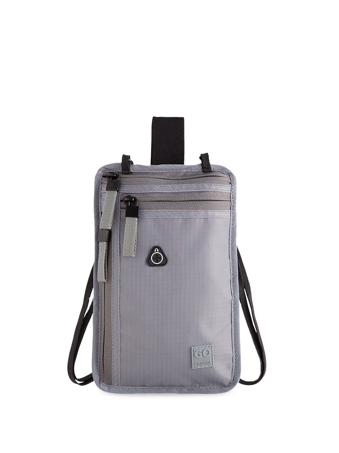 

CARPISA Zip Detail Sling Bag, Grey