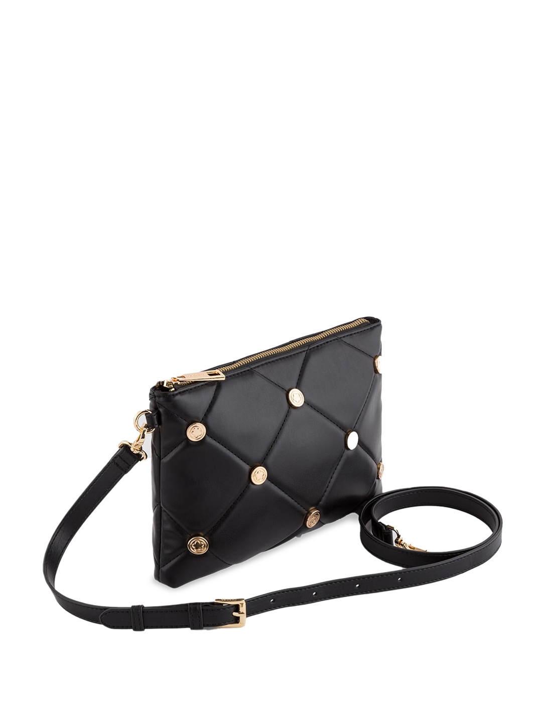 

CARPISA Structured Quilted Handheld Bag, Black