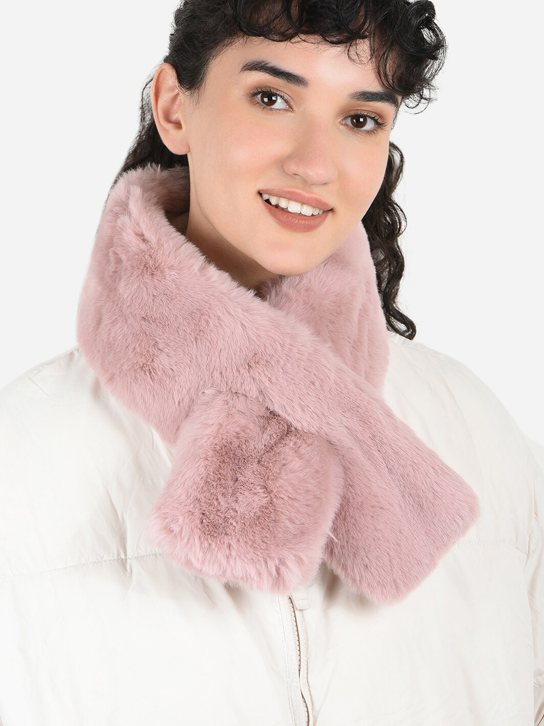 

ToniQ Women Fur Stole, Pink