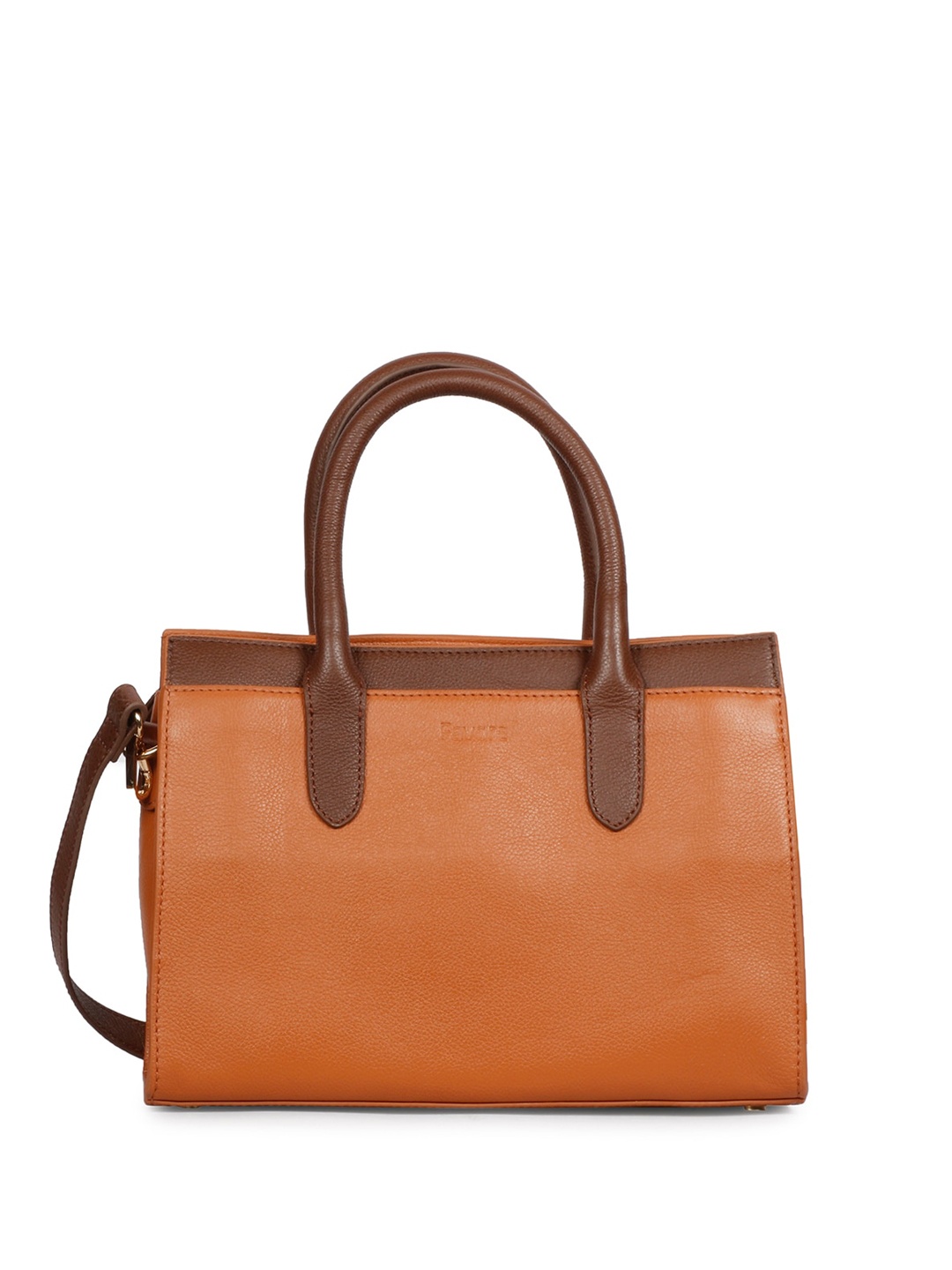 

Saint G Structured Leather Handheld Bag, Brown