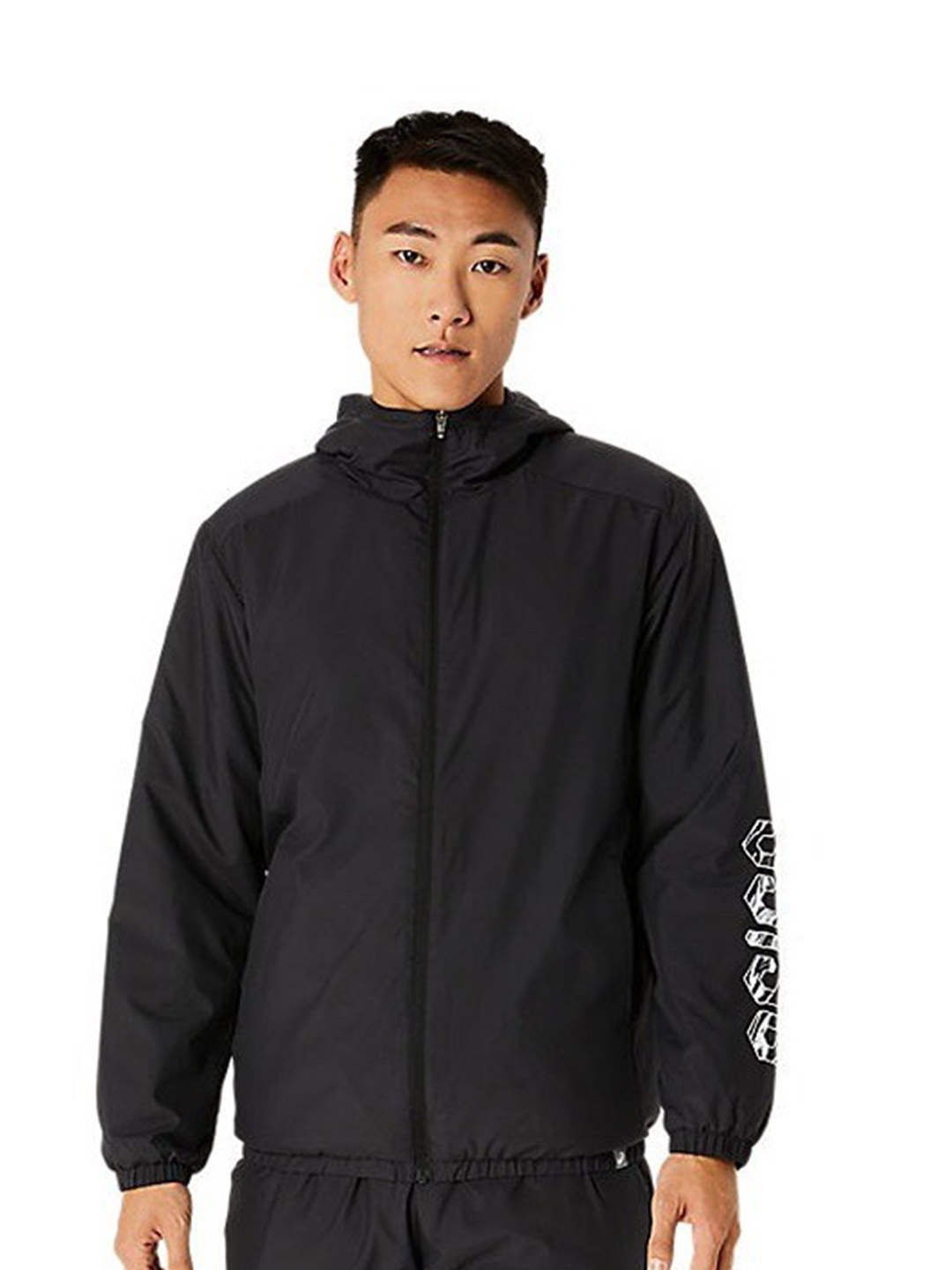 

ASICS Hex Graphic Padding Jacket, Black