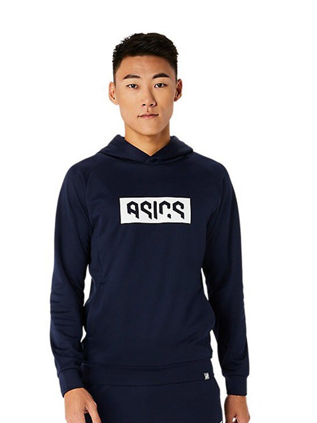 

ASICS Hex Graphic Light Hooded Fleece Sweatshirt, Blue