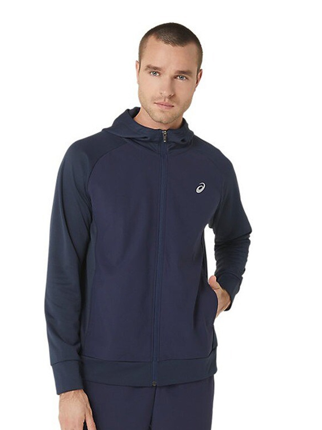 

ASICS Sweat Full Zip Hooded Sweatshirts, Blue