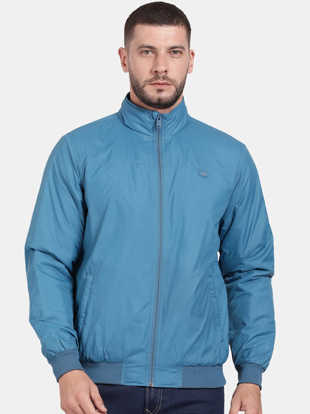 

t-base Men Lightweight Bomber Jacket, Blue