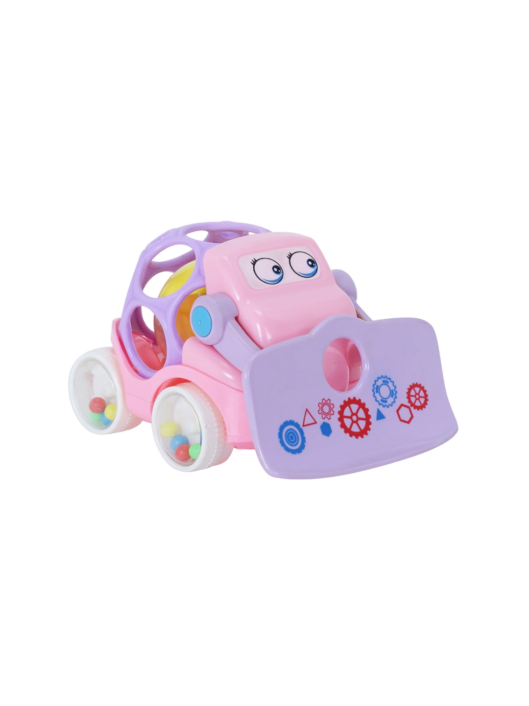 

POKORY Infants Plastic Shake & Grab Car Early Age Toys, Pink