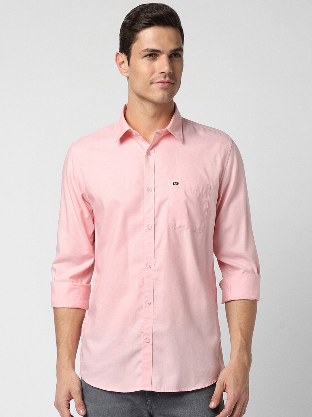 

Peter England Casuals Slim Fit Pure Cotton Casual Shirt, Pink