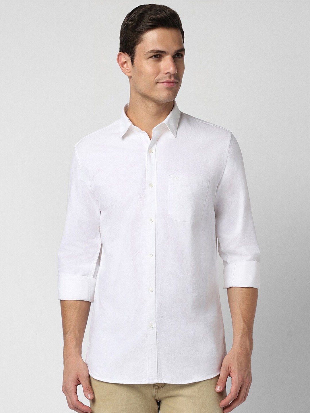 

Peter England Casuals Slim Fit Pure Cotton Casual Shirt, White