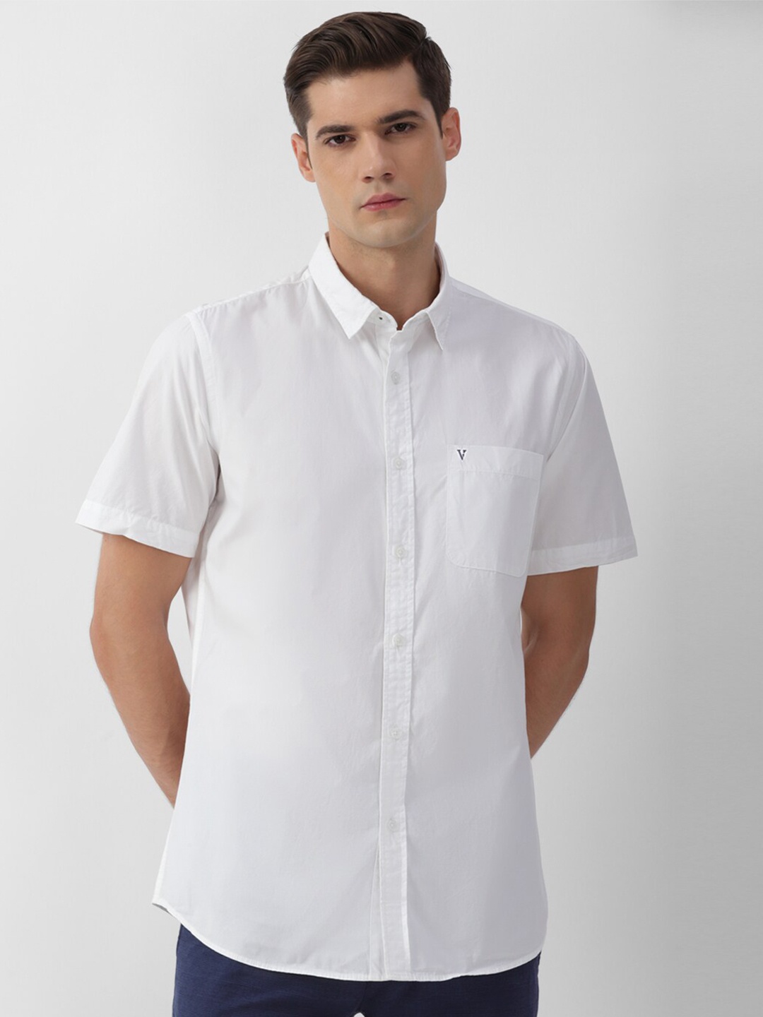

Van Heusen Sport Slim Fit Pure Cotton Casual Shirt, White