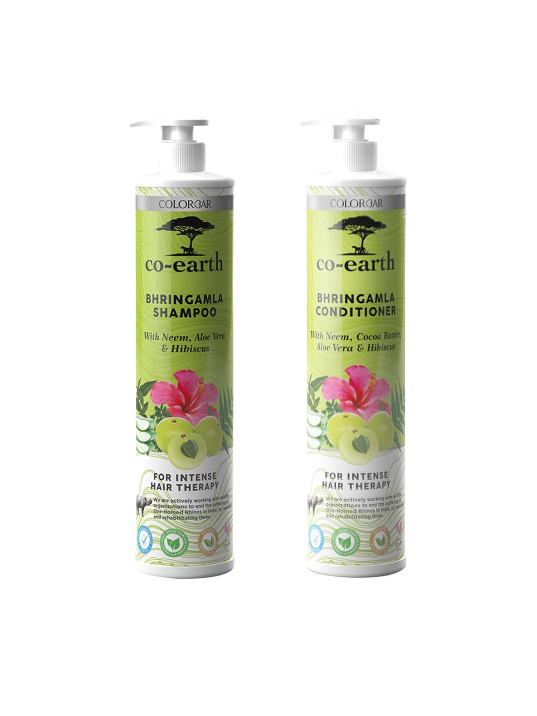 

Colorbar Co-Earth Bhringamla Shampoo & Conditioner Combo - 300ml each, Na