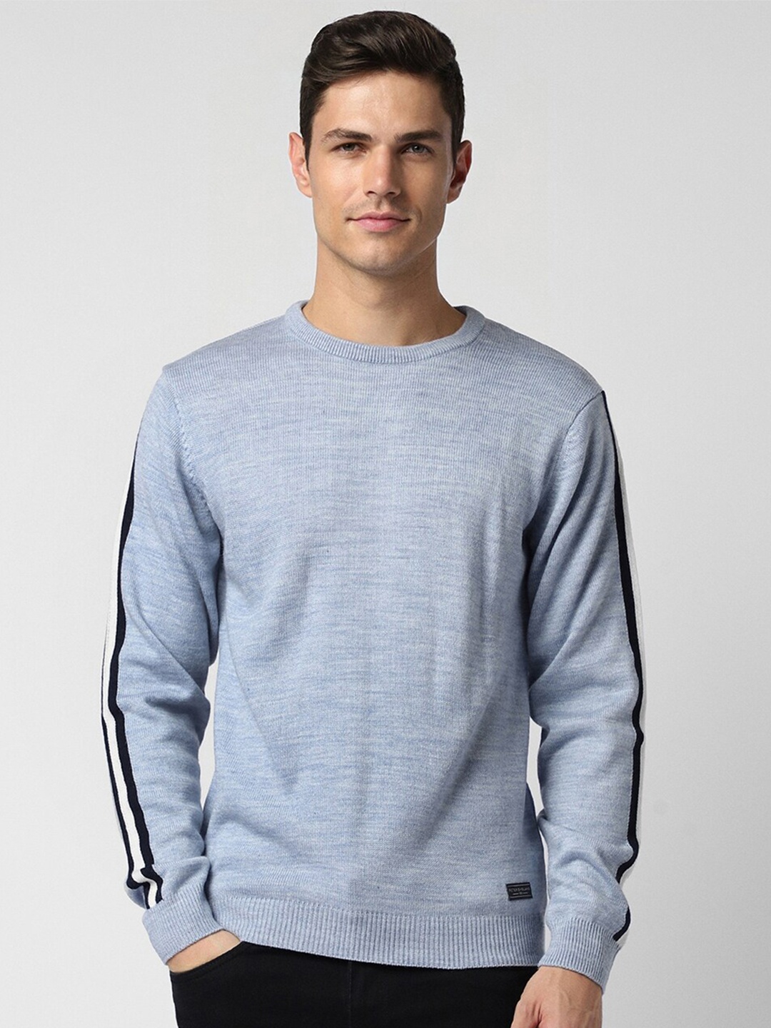 

Peter England Casuals Round Neck Pullover Sweater, Blue