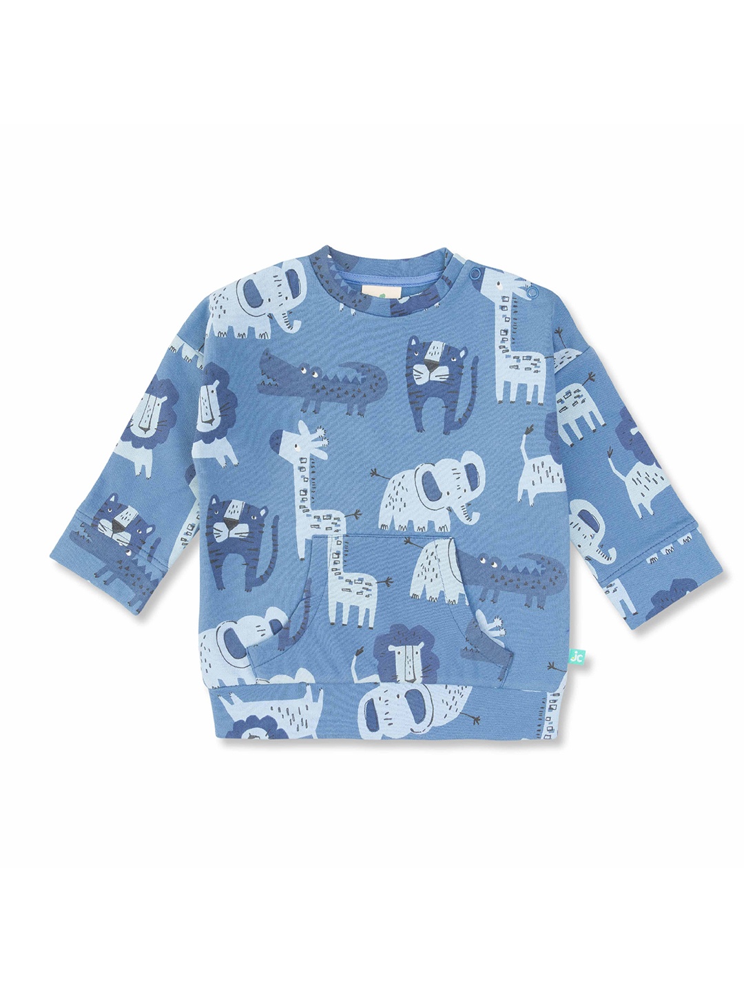 

JusCubs Boys Graphic Printed Round Neck Cotton Pullover Sweatshirt, Blue