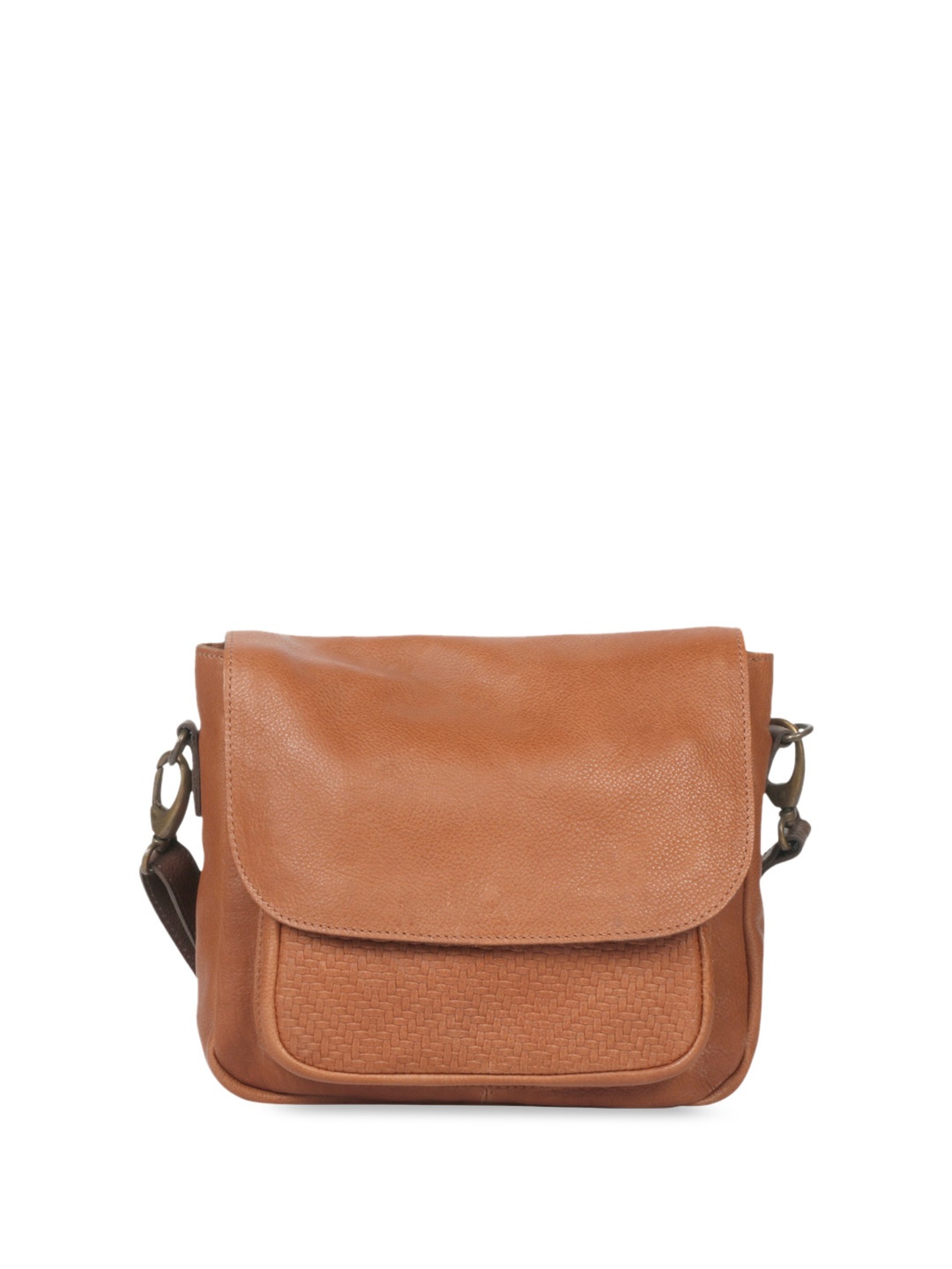 

Saint G Structured Leather Sling Bag, Tan