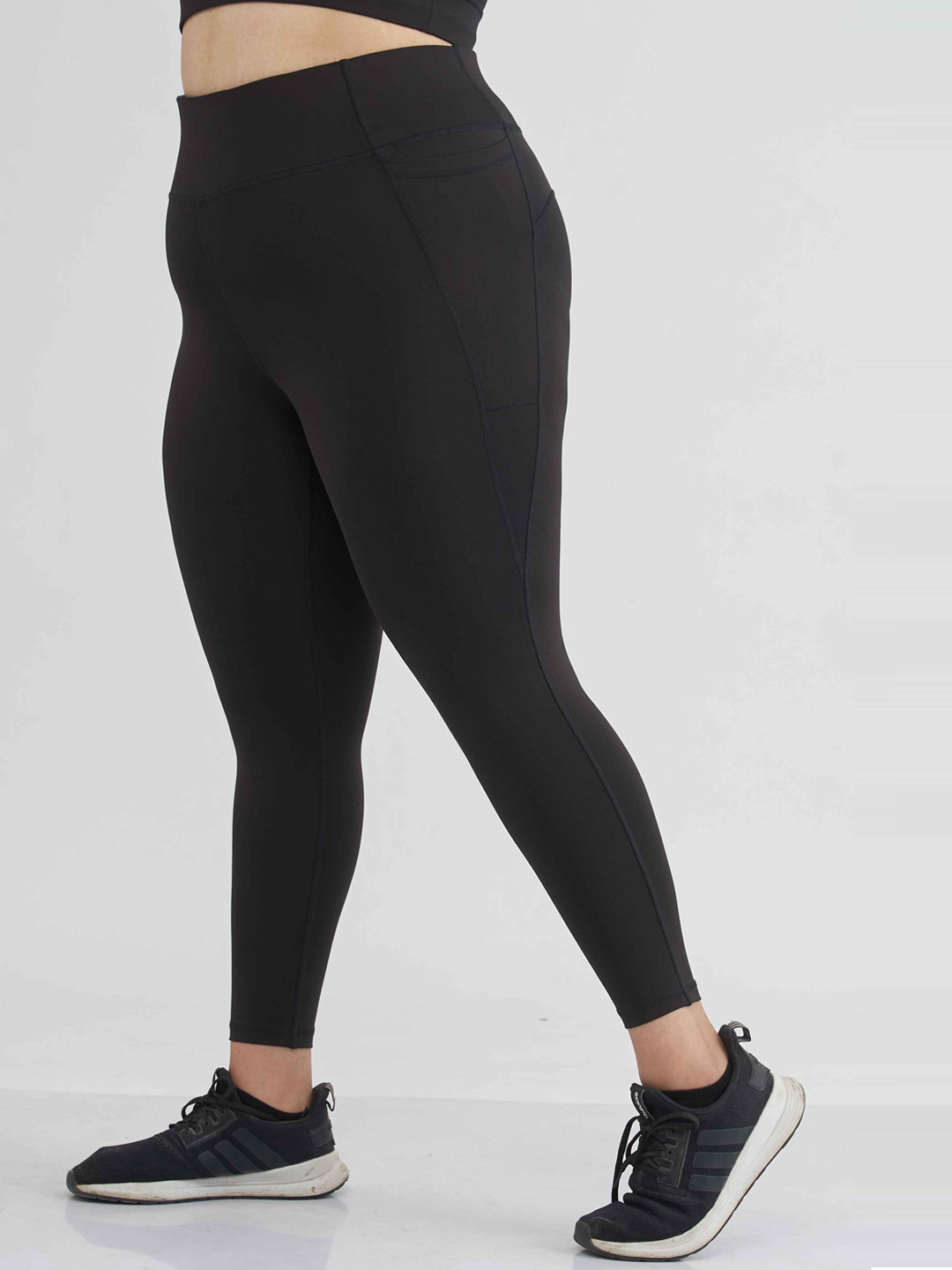 

SPIRIT ANIMAL Women Plus Size Feel Comfy Ankle-Length Training Tights, Black