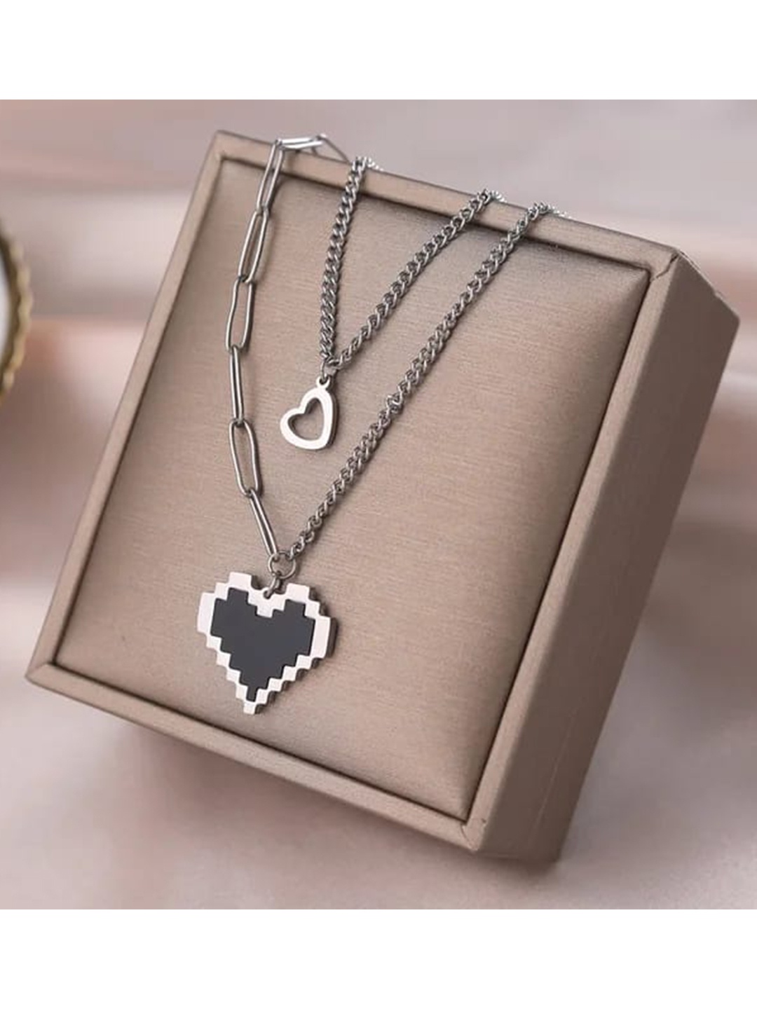 

KRYSTALZ Silver-Plated Layered Necklace