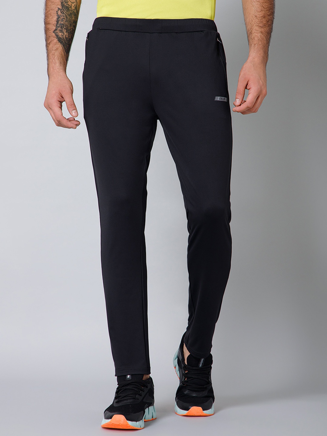 

Cantabil Men Mid Rise Training or Gym Track Pants, Black