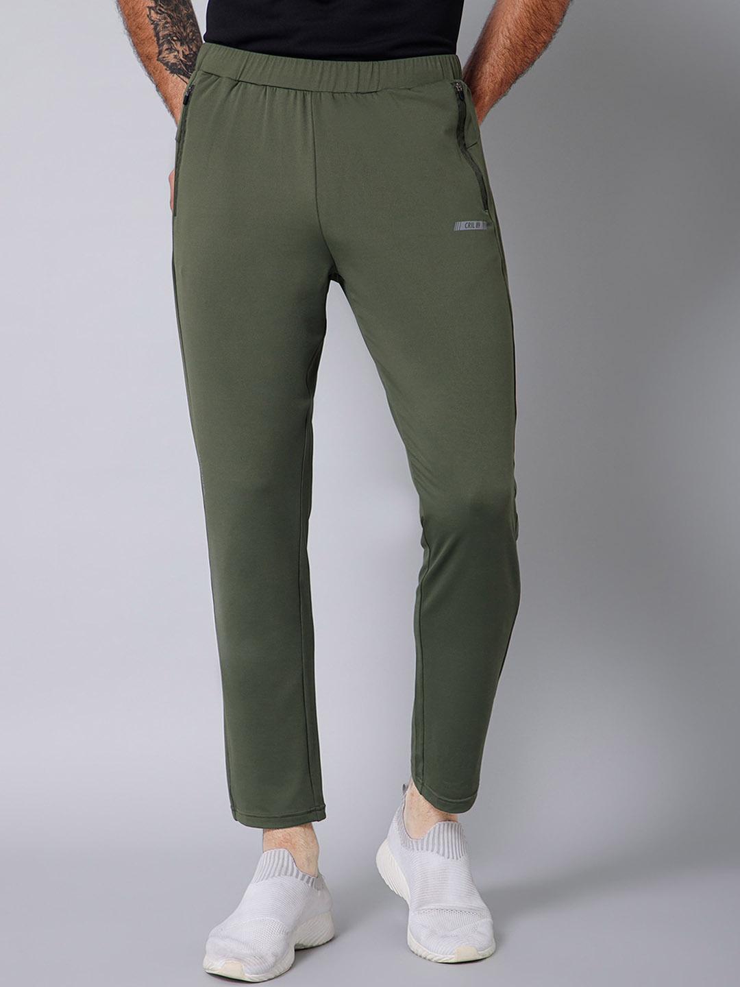 

Cantabil Men Mid Rise Training or Gym Track Pants, Olive