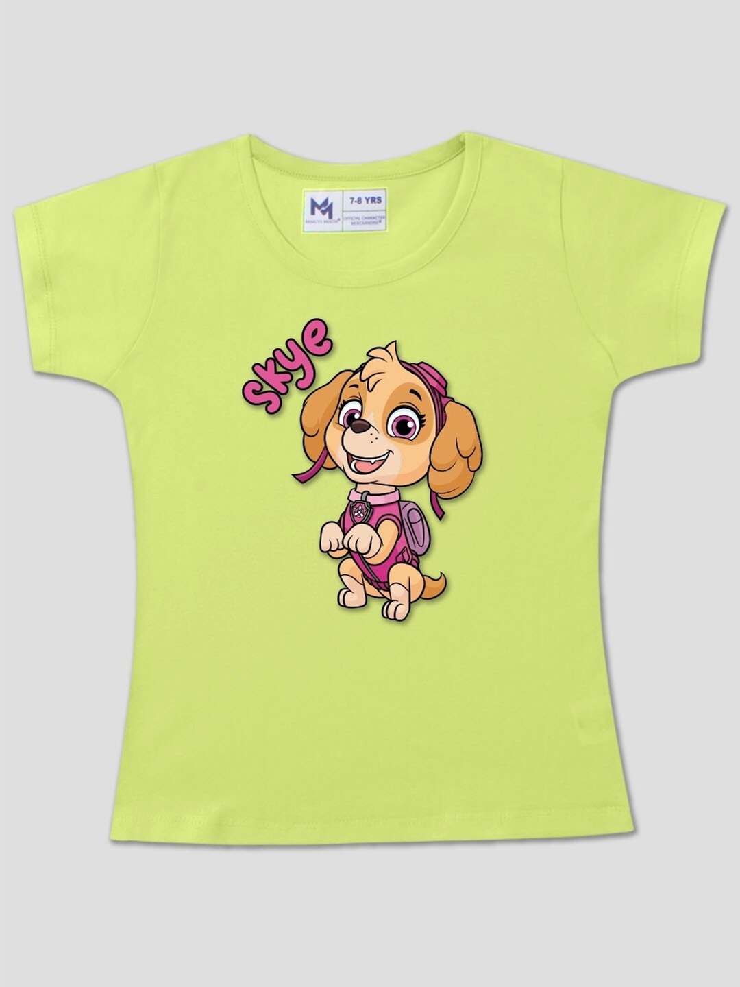 

Minute Mirth Girls Graphic Printed Cotton Tshirt, Green