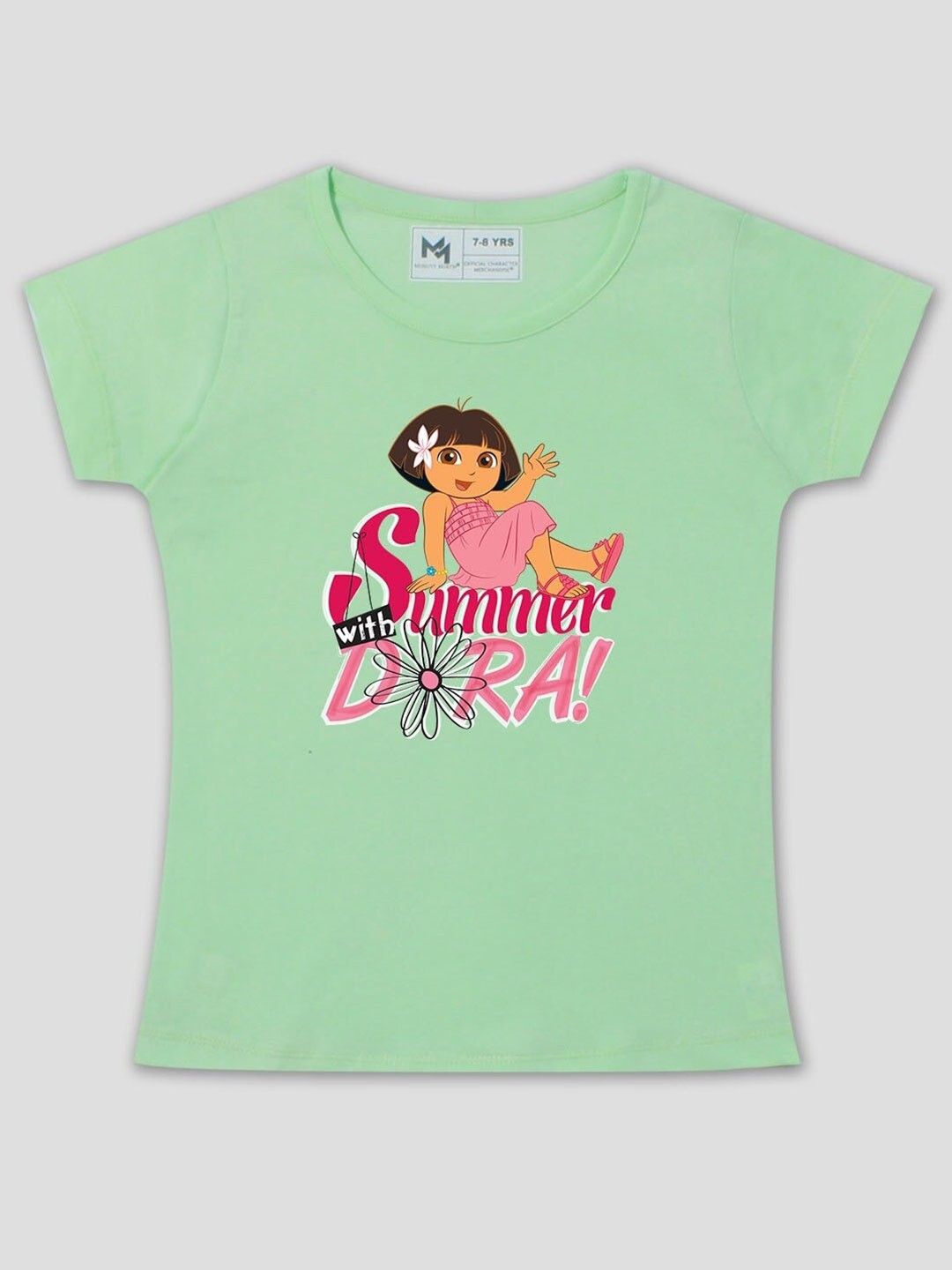 

Minute Mirth Dora Printed Cotton T-Shirt, Green