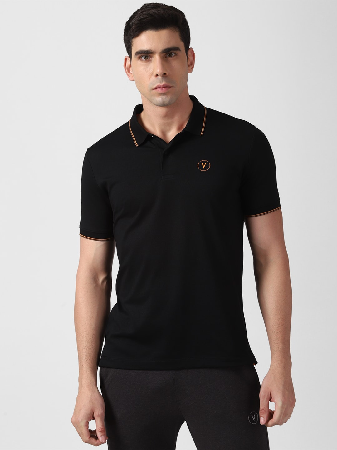 

Van Heusen Flex Polo Collar T-shirt, Black