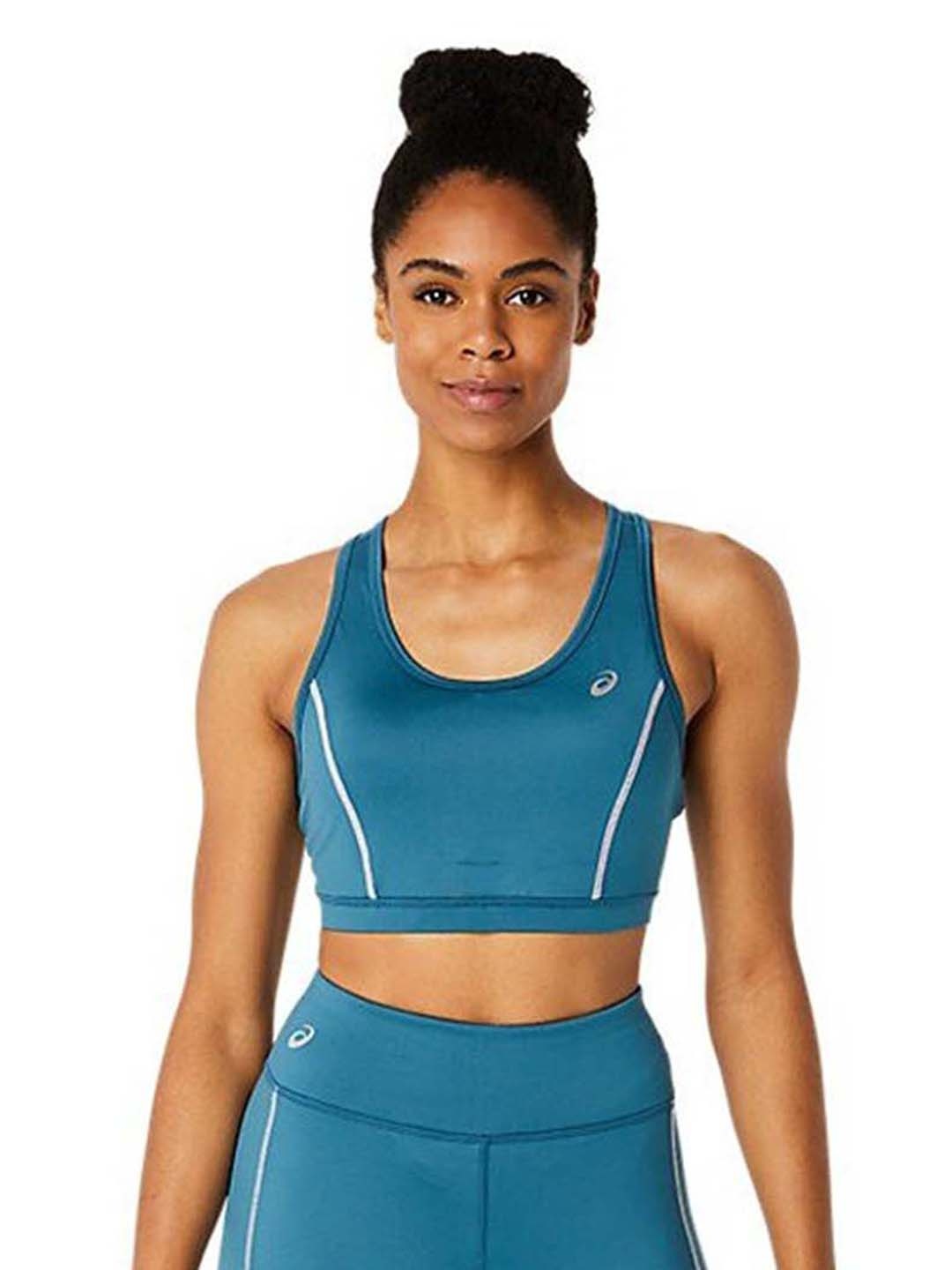 

ASICS Training Core Non Padded Seamless Sports Workout Bra, Blue
