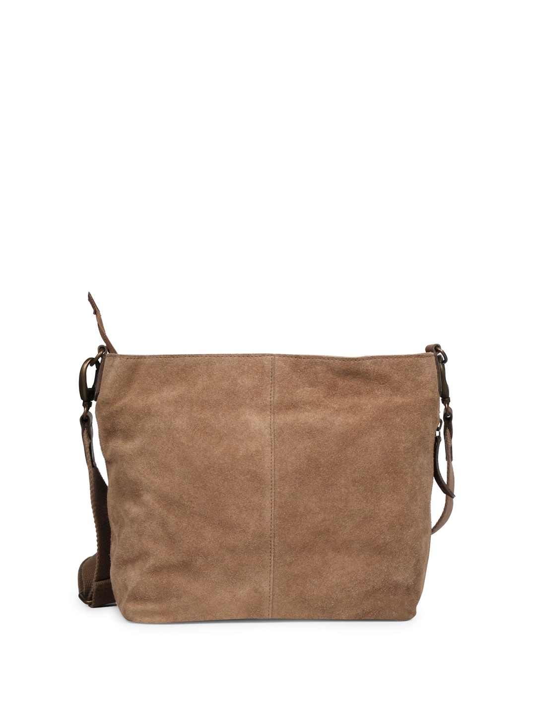 

Saint G Leather Structured Shoulder Bag, Beige
