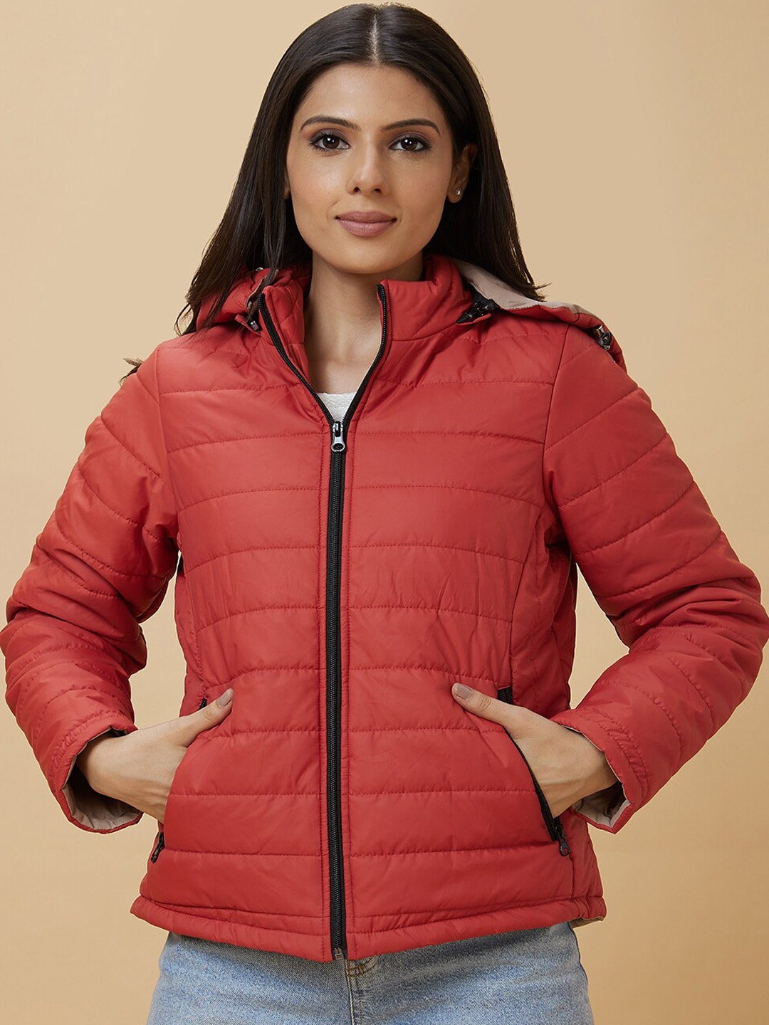 

Globus Hooded Reversible Puffer Jacket, Rust