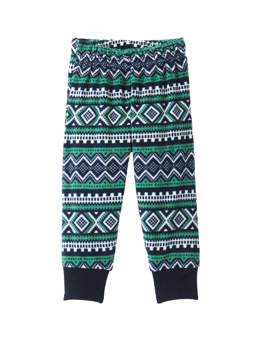 

CrayonFlakes Kids Geometric Printed Joggers, Navy blue