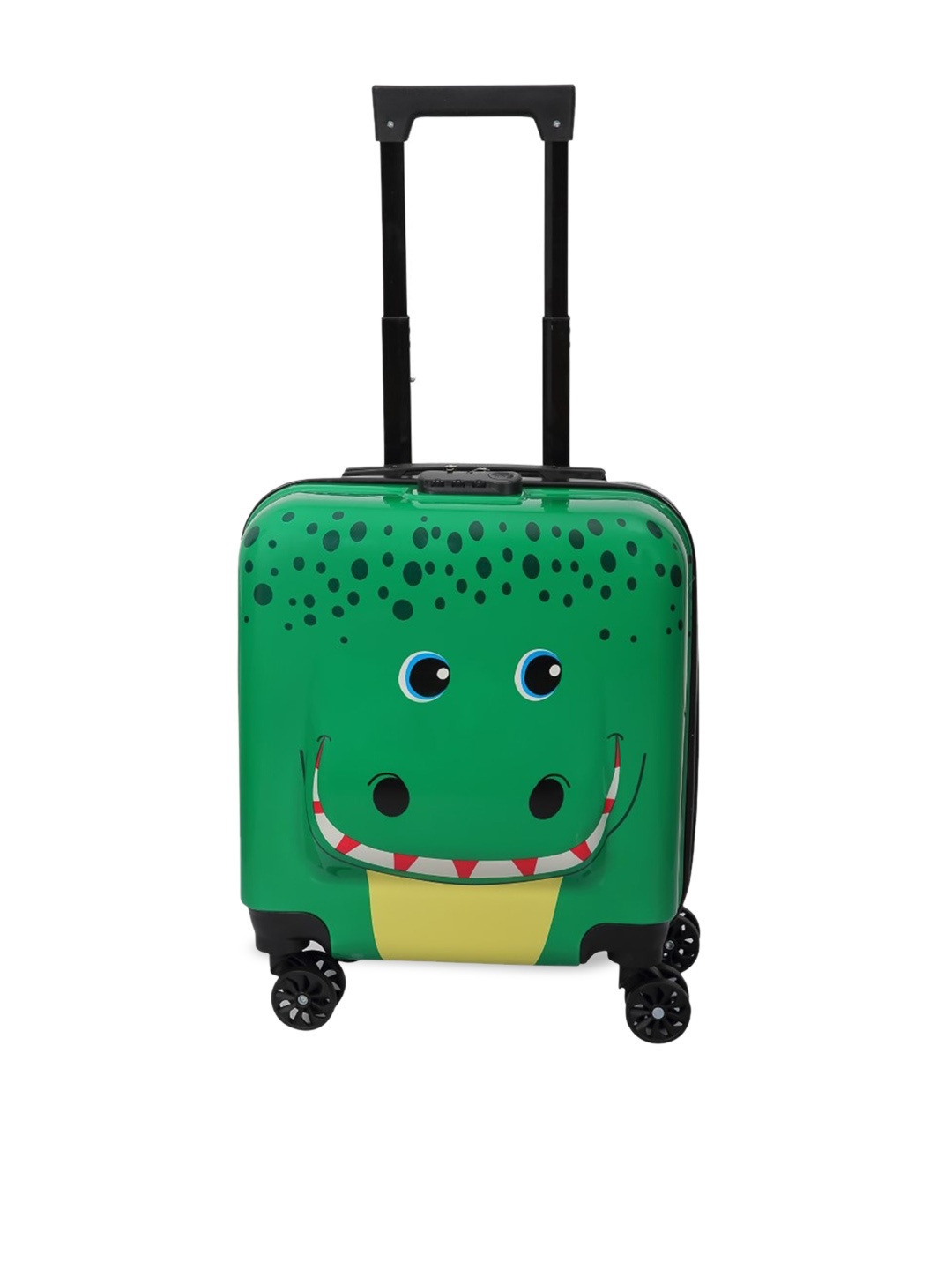 

Polo Class Kids Printed Hard-Sided Cabin Trolley Bag - Up to 50 Litres, Green