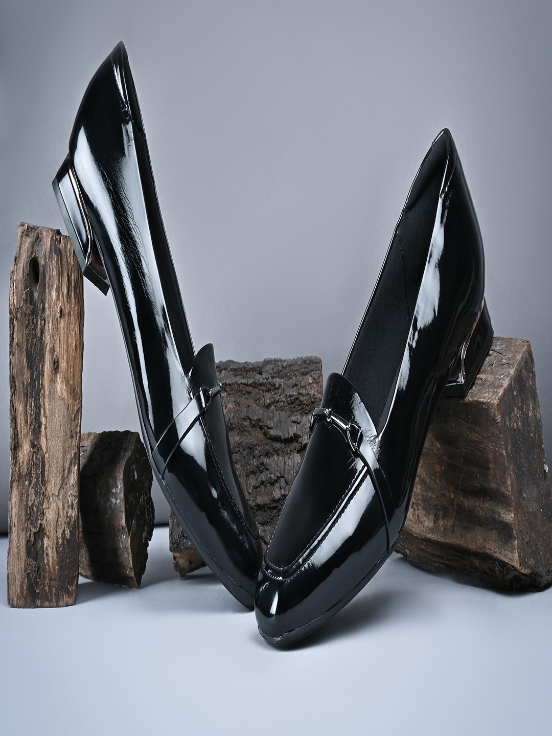 

Rocia Square Toe Blocked Pumps, Black