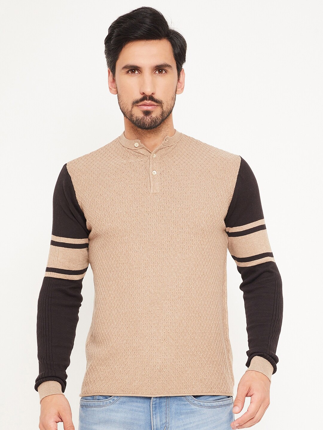

GABBLE & WOLSH Cable Knit Pure Cotton Pullover Sweater, Cream