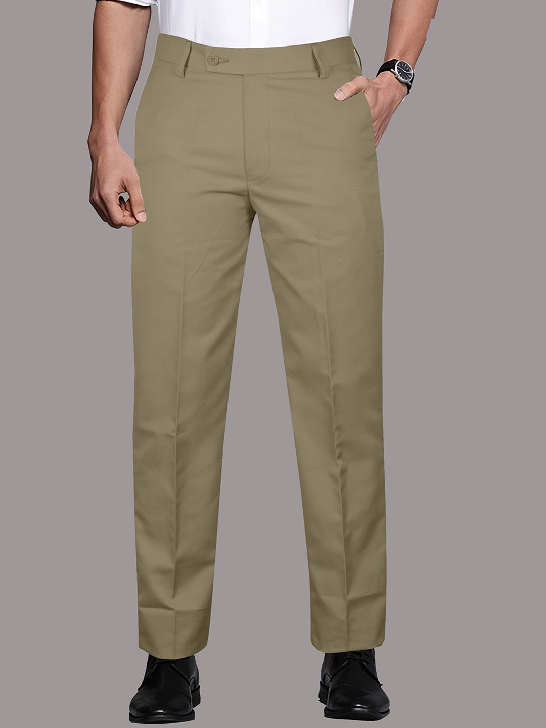 

Jb Just BLACK Men Urban Slim Slim Fit Trousers, Brown