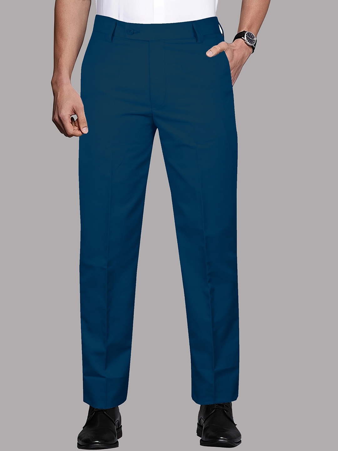 

Jb Just BLACK Men Urban Slim Slim Fit Trousers, Blue