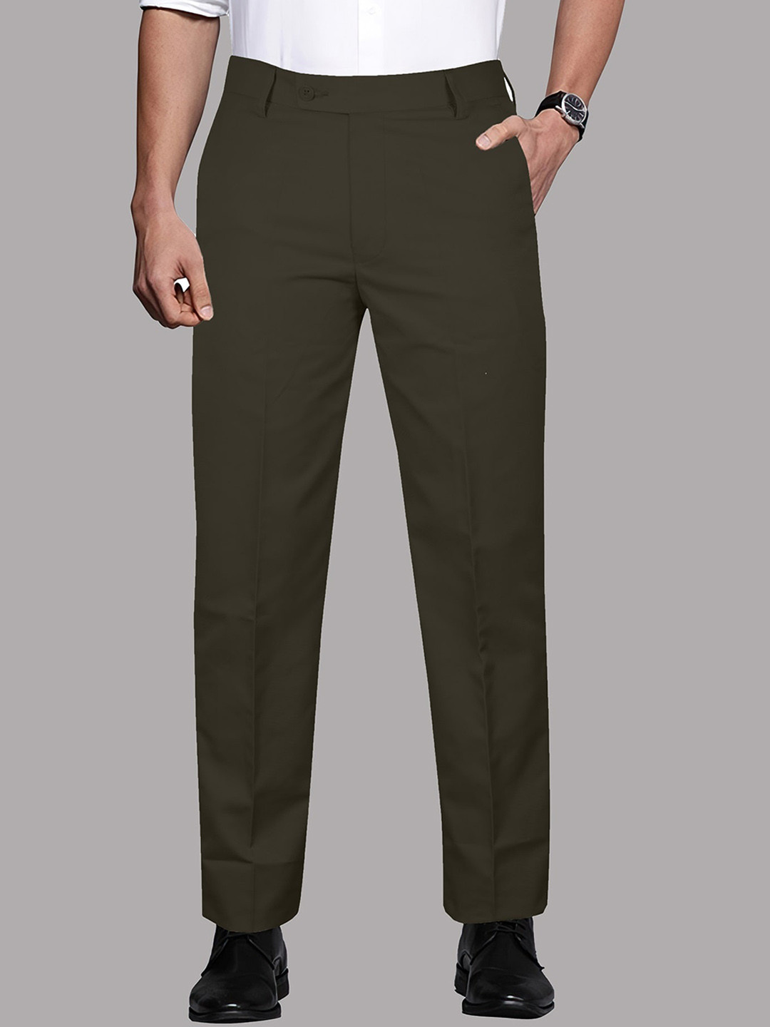 

Jb Just BLACK Men Urban Slim Slim Fit Trousers, Coffee brown