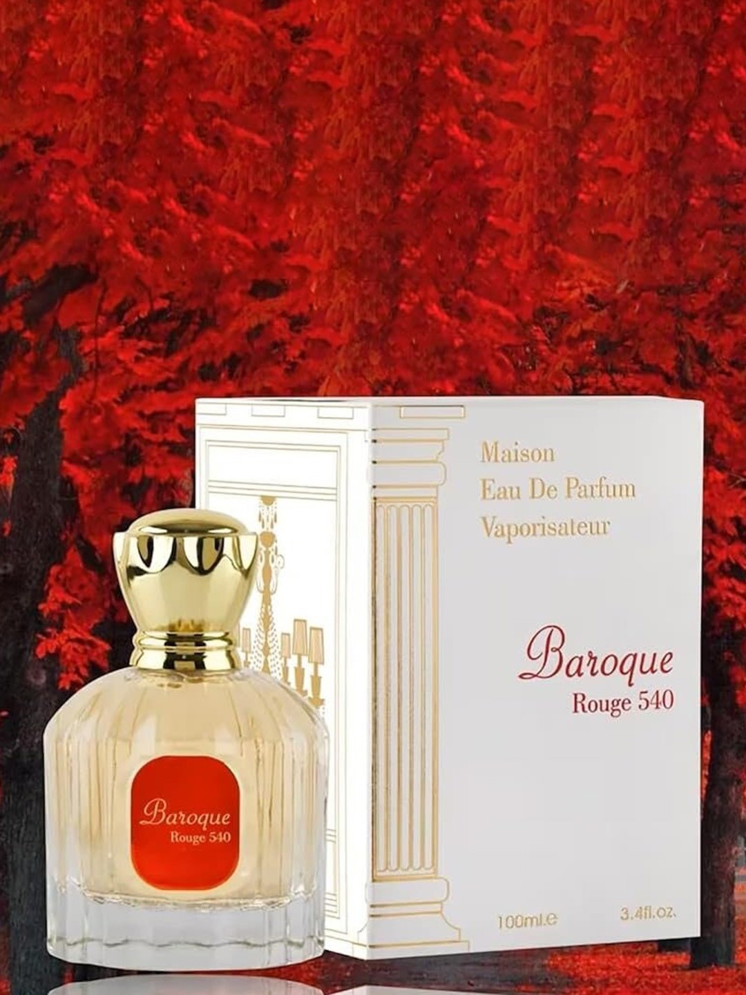 

Lattafa Baroque Rouge 540 Long Lasting Eau De Parfum - 100 ml, White