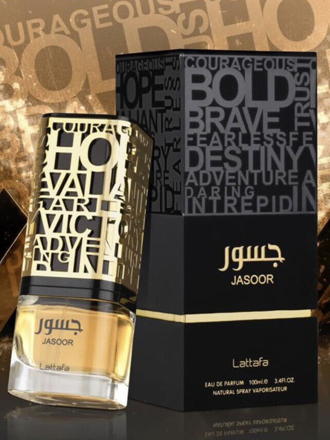 

Lattafa Jasoor Long Lasting Eau De Parfum - 100 ml, Black