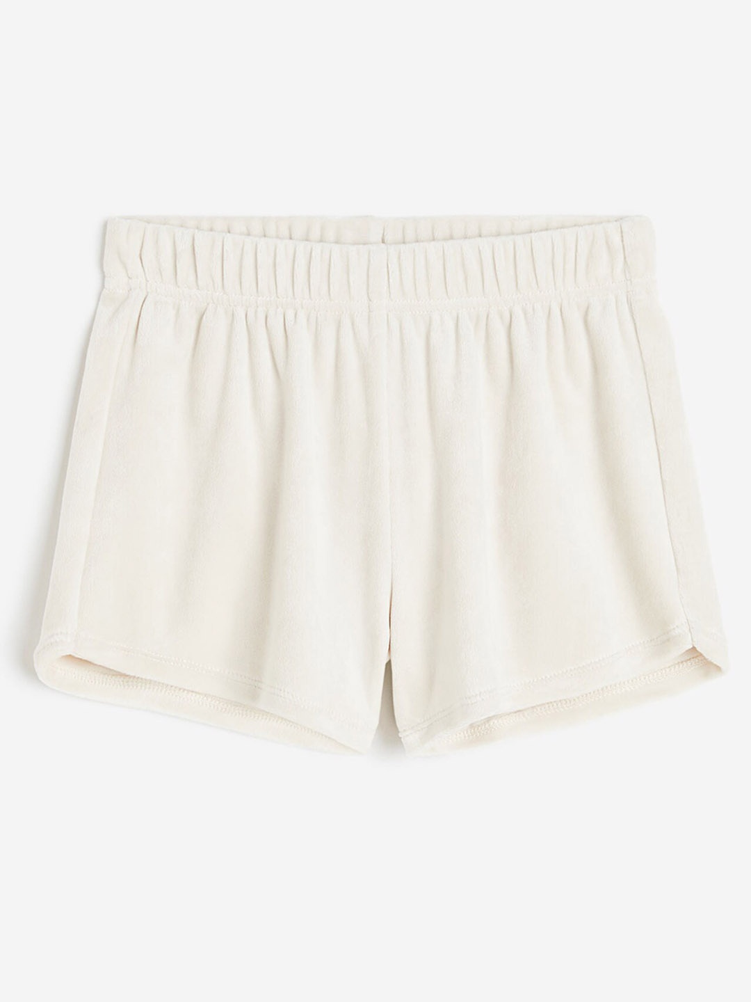 

H&M Girls Velour Shorts, White