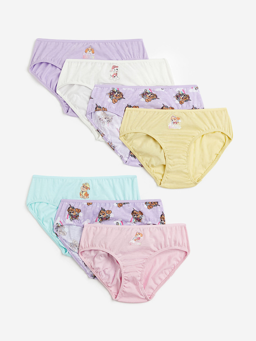 

H&M Girls 7-Pack Pure Cotton Briefs, Pink
