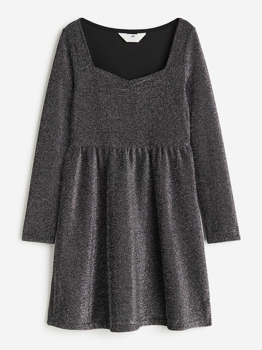 

H&M Girls Long-Sleeved Dress, Black
