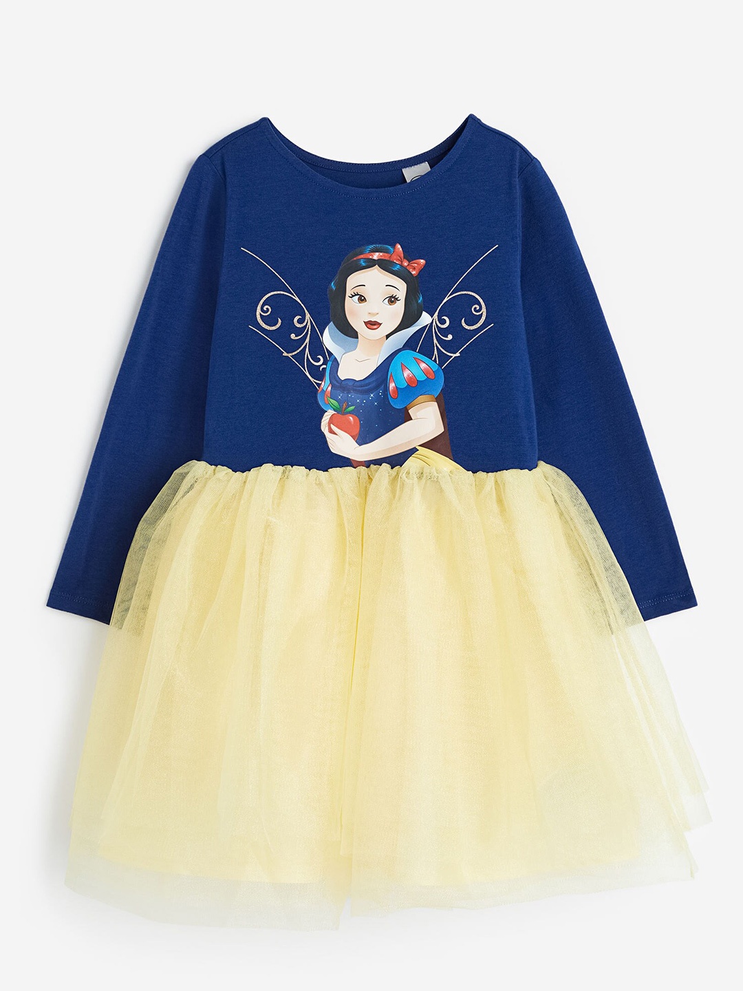 

H&M Girls Cotton Tulle-Skirt Dress, Blue