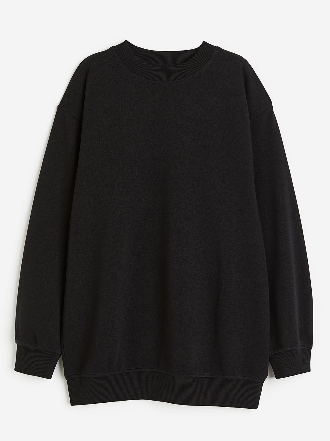 

H&M Girls Oversized Sweatshirt, Black