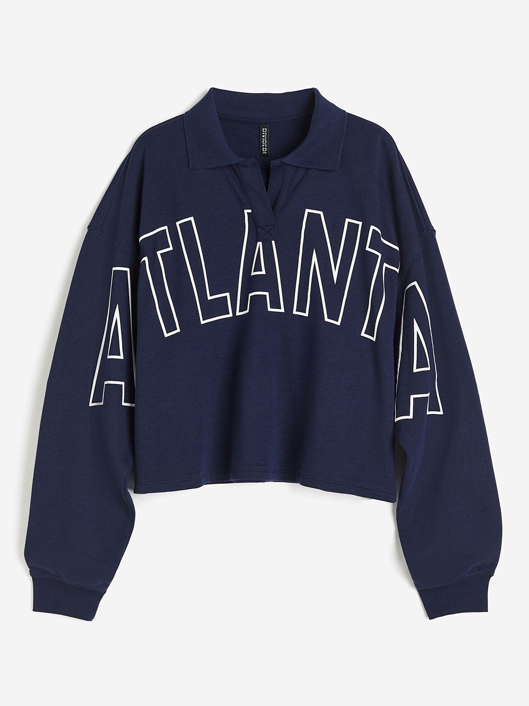 

H&M Printed Rugby Shirt, Blue