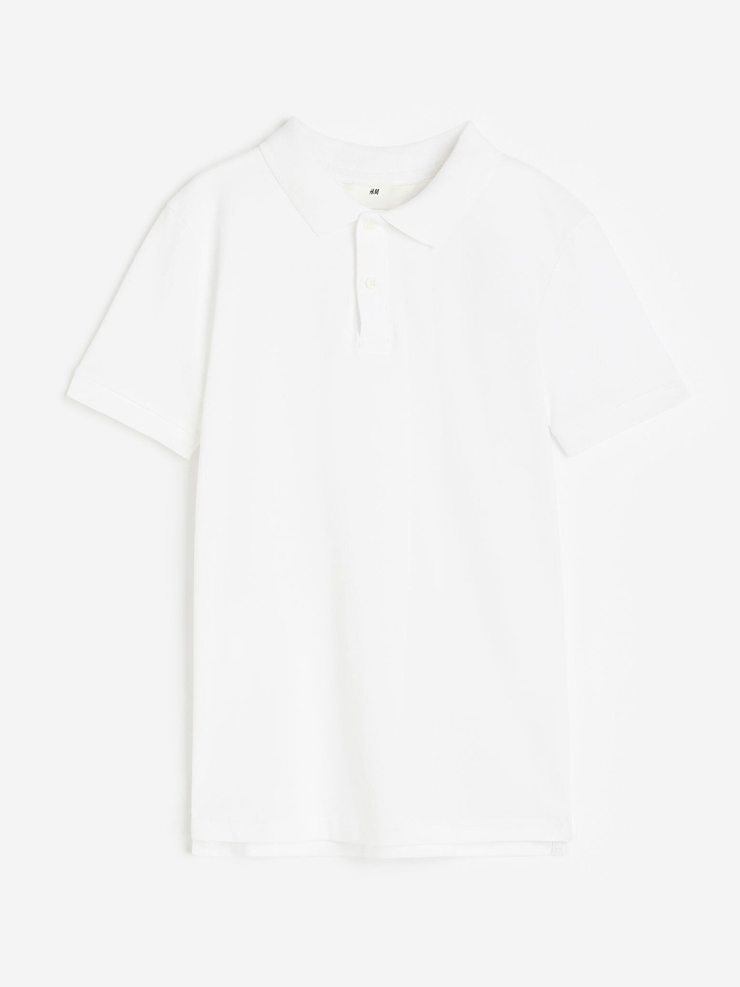 

H&M Boys Cotton Piqu Polo Shirt, White