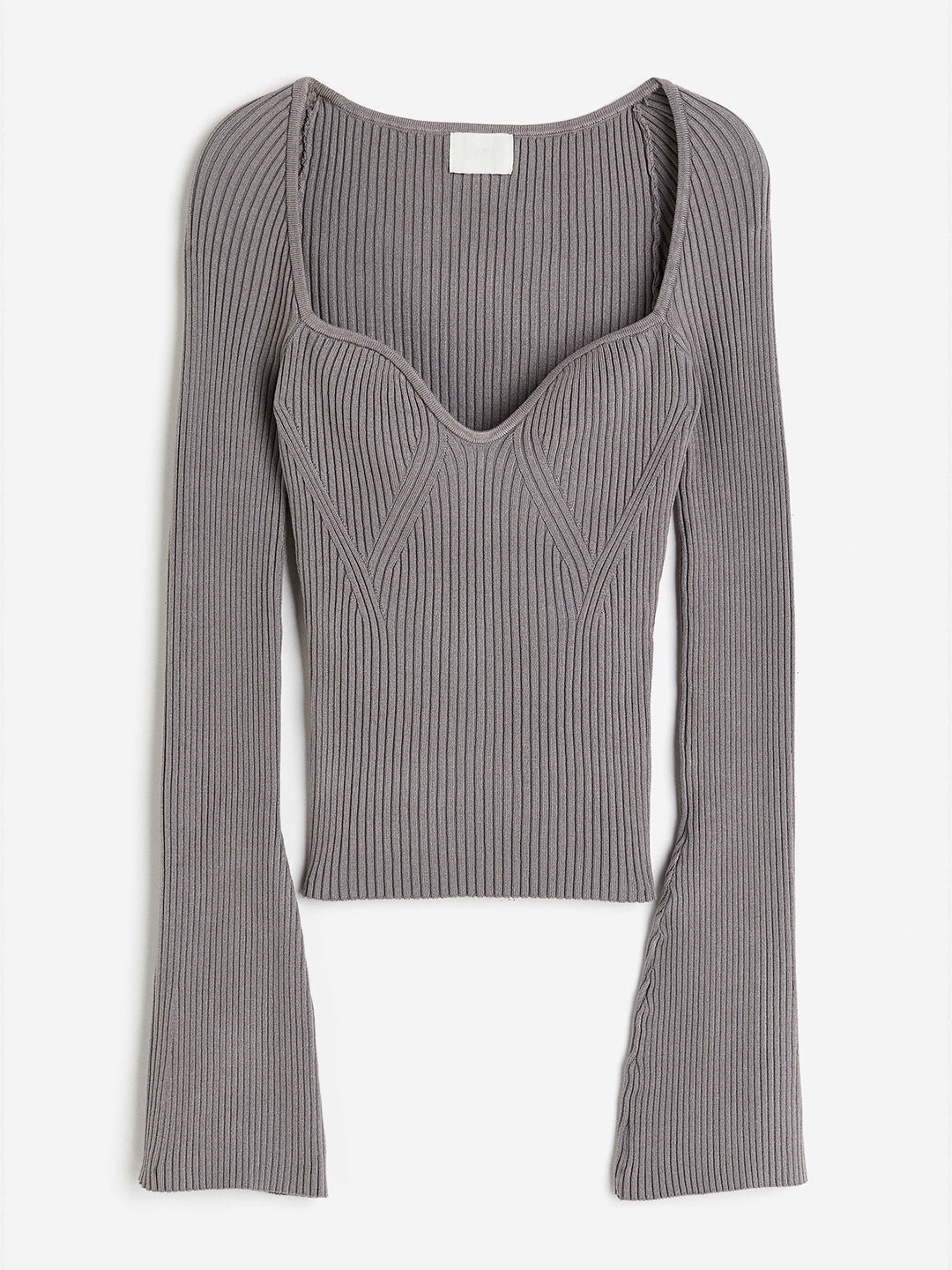 

H&M Women Rib-Knit Jumper, Grey