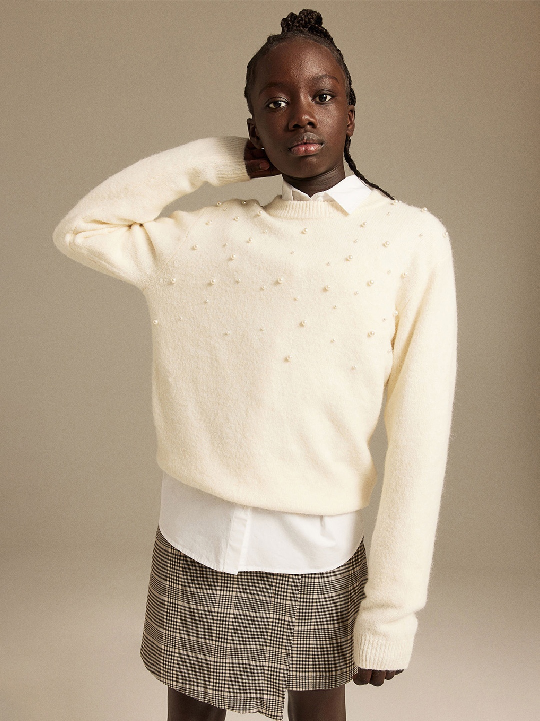 

H&M Girls Jumper, White